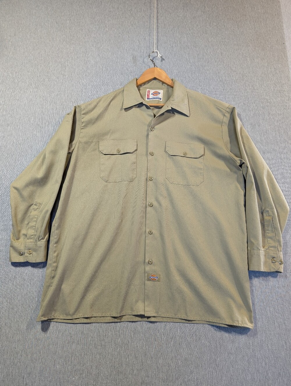 Vintage Dickies Khaki Utility Button-Up Shirt